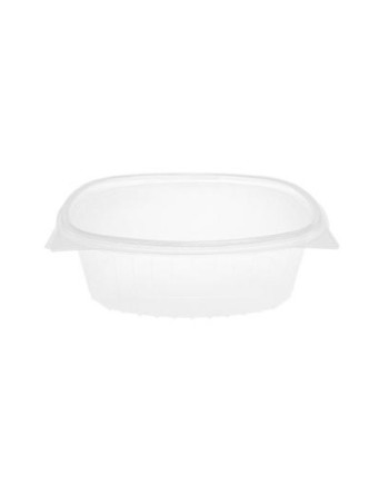 ENVASE TRANSPARENTE RECTANGULAR CON TAPA DE 2000 ml (240x190mm) PAQUETE DE 25 UNIDADES