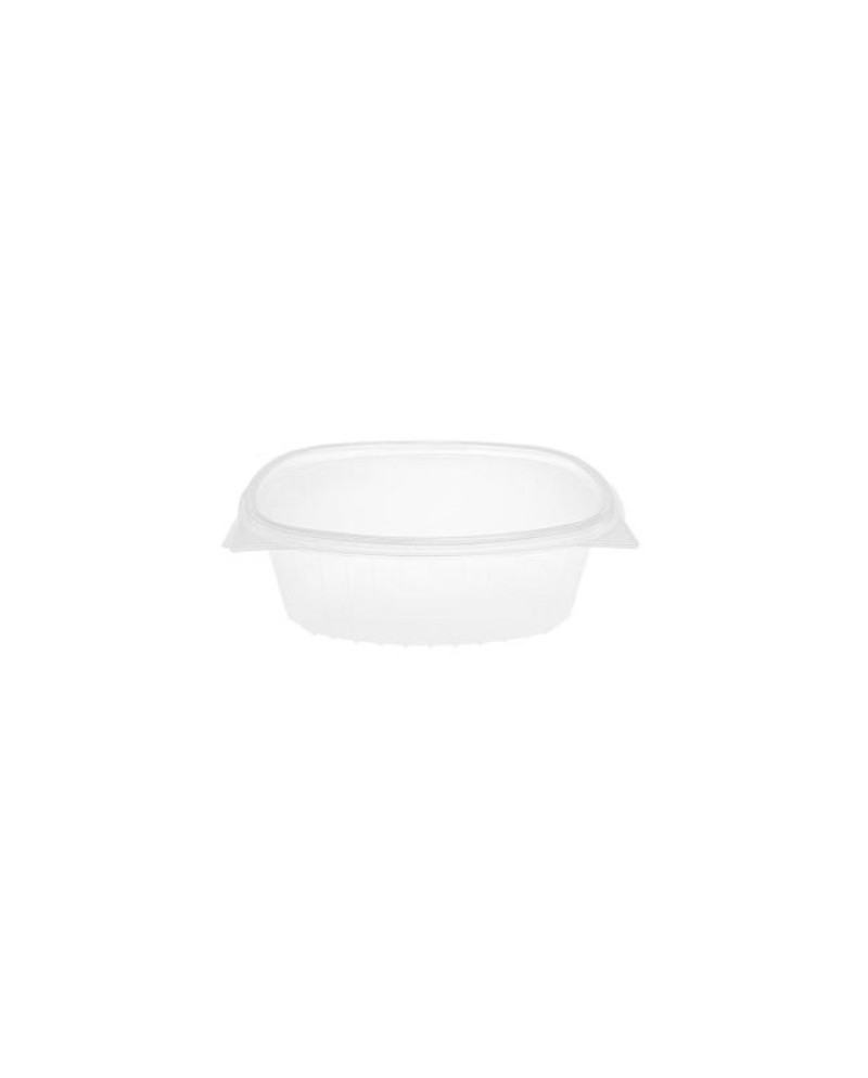 ENVASE TRANSPARENTE RECTANGULAR CON TAPA DE 2000 ml (240x190mm) PAQUETE DE 25 UNIDADES