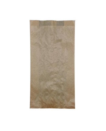 BOLSA DE PAPEL KRAFT 17+6X32 PAQUETE DE 100 UNIDADES