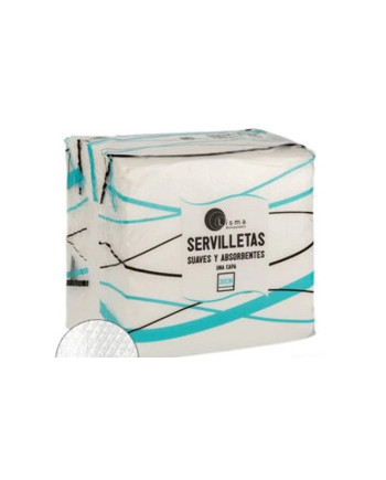 SERVILLETAS 30X30 1 CAPA BLANCA  LISMA CAJA DE 48 PAQUETES DE 100 UNIDADES
