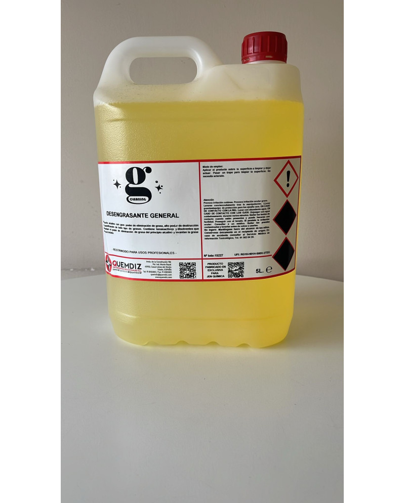 DESENGRASANTE GENERAL QUEMDIZ CLEANING GARRAFA DE 5 LITROS
