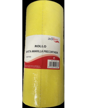 BAYETA AMARILLA ROLLO 14 MTS ADILIM (UNIDAD) SINTETICA