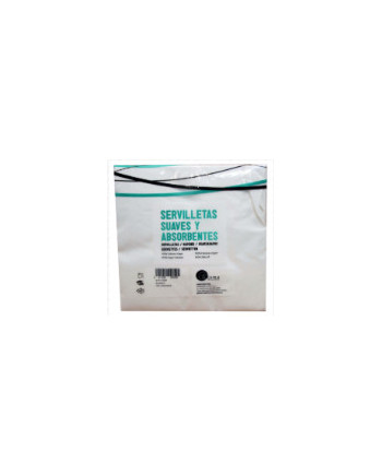 SERVILLETAS 40X40 2 CAPAS BLANCA  LISMA CAJA DE 24 PAQUETES DE 100 UNIDADES