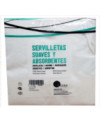 SERVILLETAS 40X40 2 CAPAS BLANCA  LISMA CAJA DE 24 PAQUETES DE 100 UNIDADES