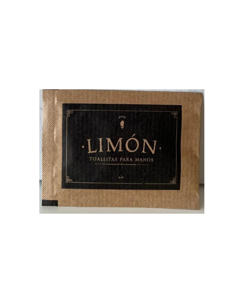 TOALLITA LIMÓN KRAFT/NEGRO CAJA DE 1000 UNIDADES