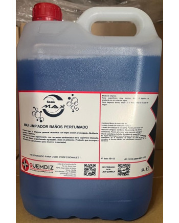 LIMPIADOR PERFUMADO BAÑOS MAX USO DIARIO GARRAFA DE 5 LITROS