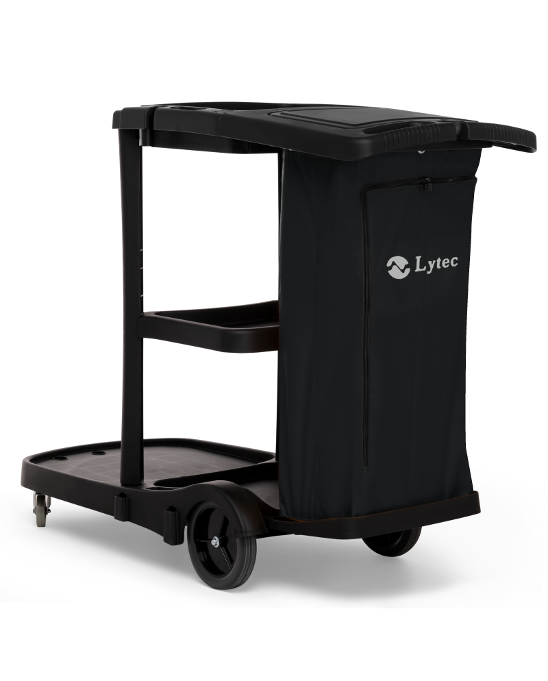 CARRO LIMPIEZA NEGRO AZABACHE C/TAPA LYA9013