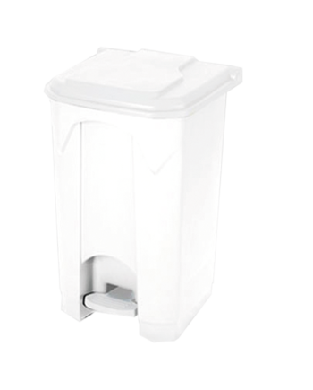 CONTENEDOR LYTEC 87L BLANCO(UNIDAD) C/RUEDAS Y PEDAL