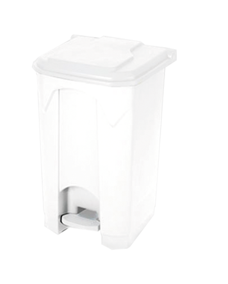 CONTENEDOR LYTEC 87L BLANCO(UNIDAD) C/RUEDAS Y PEDAL