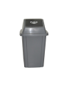 PAPELERA 40L TAPA PUSH GRIS AF07311 LYTEC