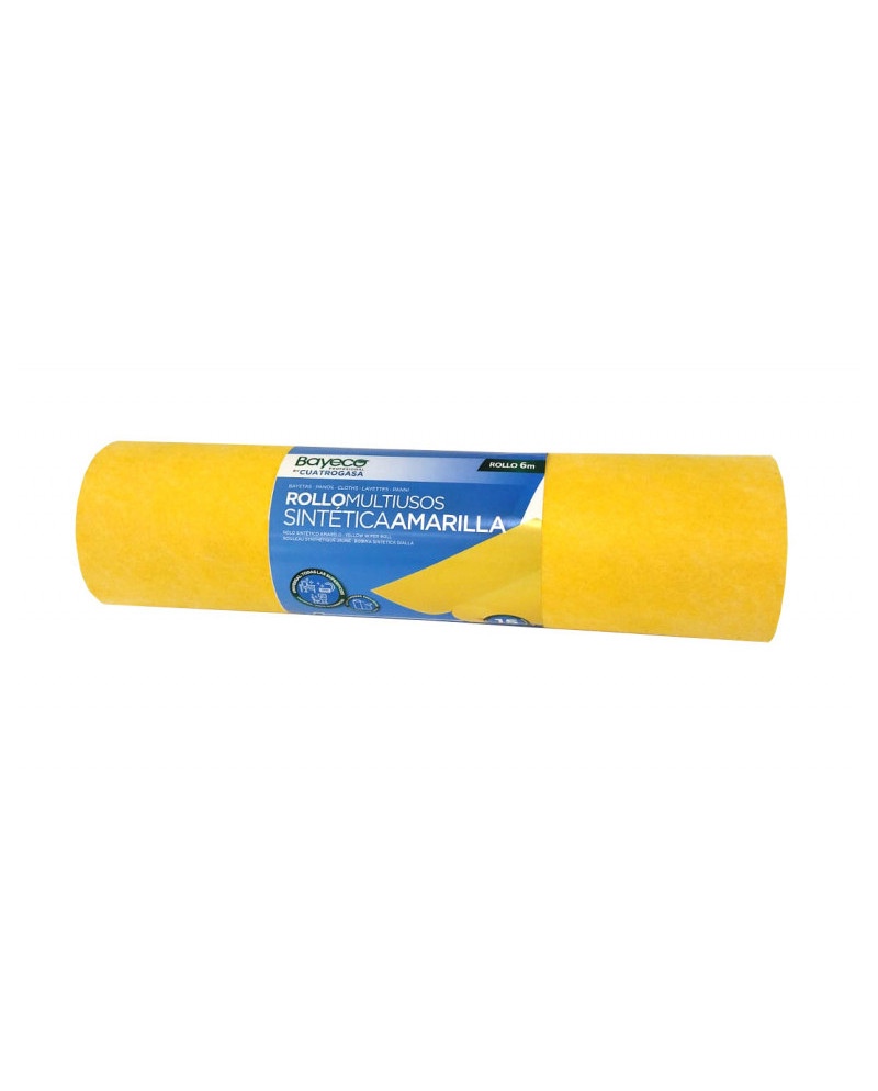 BAYETA AMARILLA ROLLO 6 MTS (UNIDAD) SINTETICA