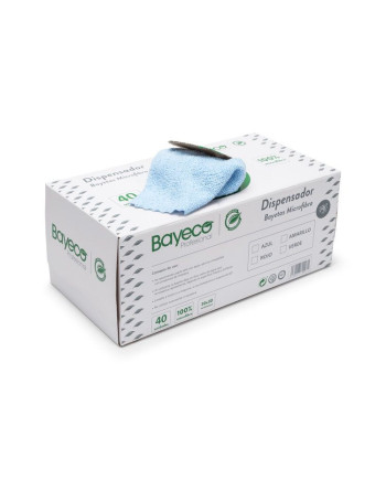BAY.MICROFIBRA AZUL 30X30 (40 UNIDS) CAJA DISPENSADORA
