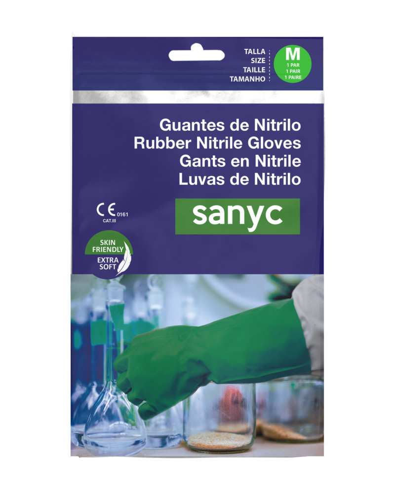 *GUANTE NITRILO IND.VERDE T/XG PAR