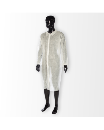 BATA TST BLANCO C/VELCRO (CAJA 50 UNIDS) XL 4GASA