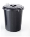 CUBO 90 LITROS C/TAPA NEGRO (UNIDAD)