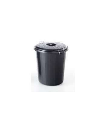 CUBO 50 LITROS C/TAPA NEGRO (UNIDAD)