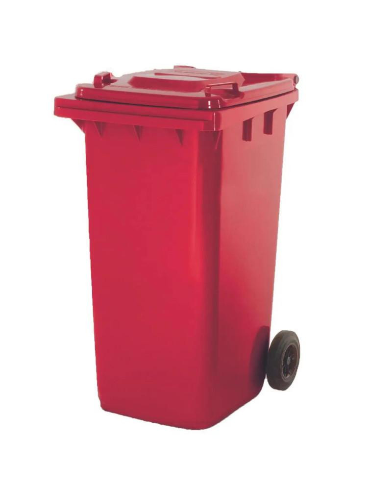 CONTENEDOR RUEDAS 240L ROJO
