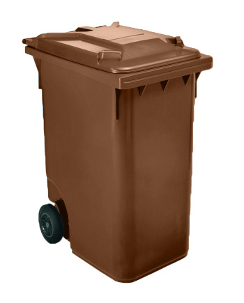 CONTENEDOR 360 LITROS GRIS TAPA MARRON (UNIDAD)