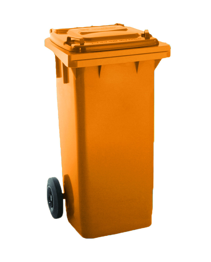 CONTENEDOR RUEDAS 120L NARANJA