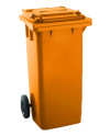 CONTENEDOR RUEDAS 120L NARANJA