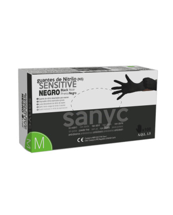 GUANTE NITRILO NEGRO T/M (1X100) PRIME
