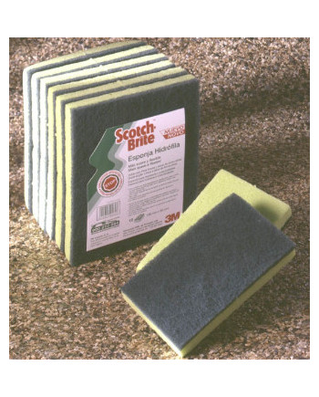 SCOTCHBRITE 96 CON ESPONJA HIDROFILA 158X95MM VERDE (PAQUETE 12 UNIDS)
