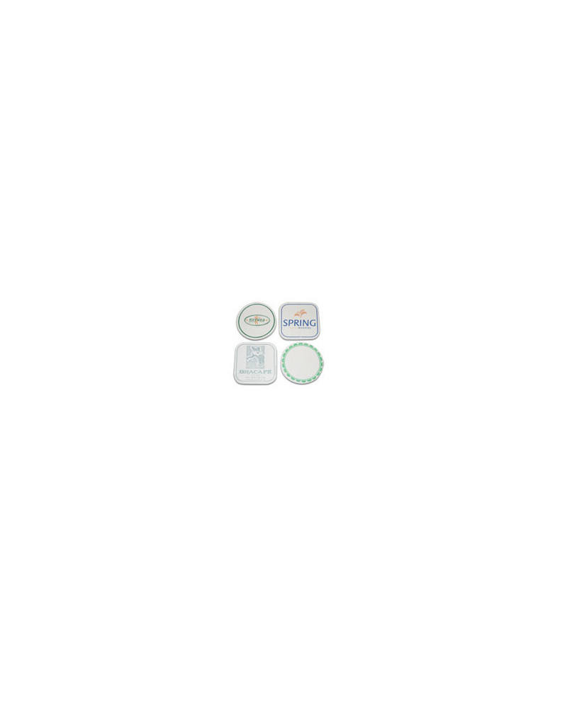 POSAVASOS CARTON BLANCO REDONDO 9CMS (500 UNIDADES)