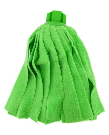 FREGONA MICROFIBRA TIRAS VERDE 155 GRAMOS