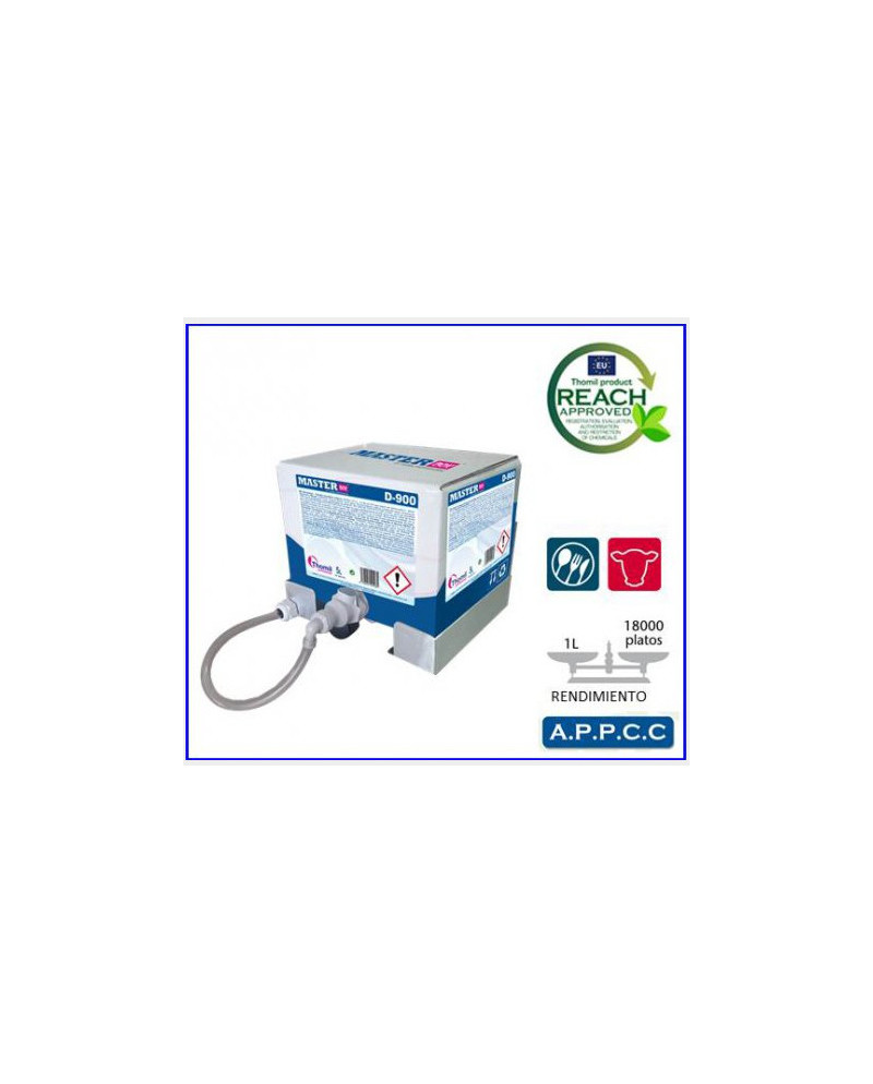 ABRILLANTADOR MÁQUINA LAVAVAJILLAS MASTER BOX D-900 THOMIL CAJA DE 5 LITROS