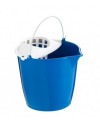 CUBO CON ESCURRIDOR AZUL 13 LITROS BASICO UNIDAD