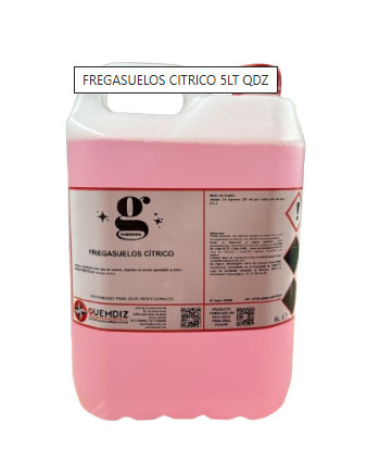 FREGASUELOS CITRICO QUEMDIZ CLEANING GARRAFA DE 5 LITROS