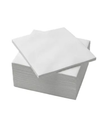 SERVILLETAS 30X30 2 CAPAS BLANCA  CARICIAS CAJA DE 32 PAQUETES DE 100 UNIDADES